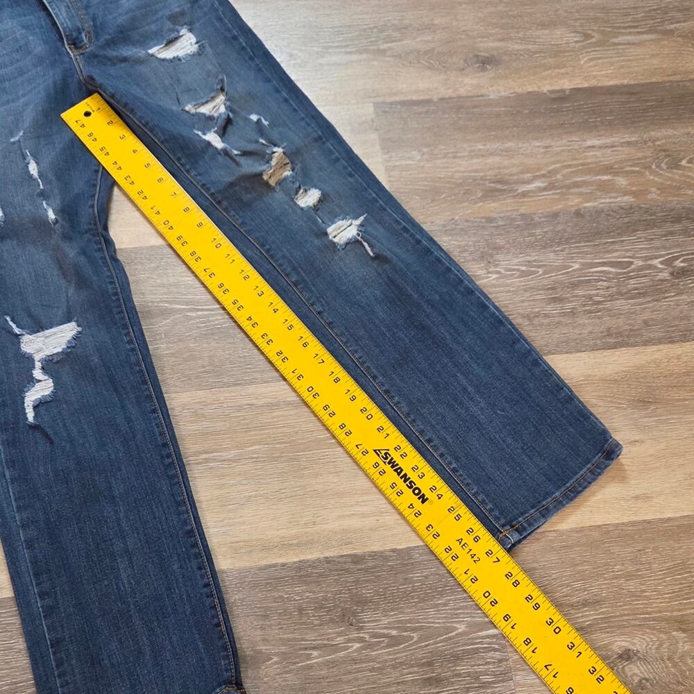 Angry Rabbit Denim Jeans with Tan Stitching Distressed - Picture 4 of 9